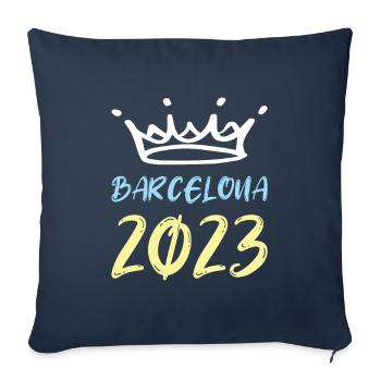 Barcelona 2023 - Sofakissenbezug 45 x 45 cm - Navy - Vorne