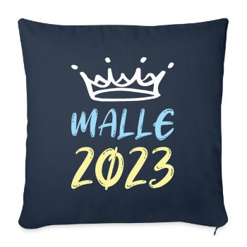 Malle 2023 - Sofa pillowcase 17,3'' x 17,3'' (45 x 45 cm) - navy - Front