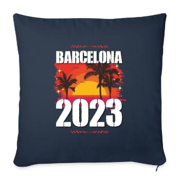 Barcelona 2023 - Sofakissenbezug 45 x 45 cm - Navy - Vorne