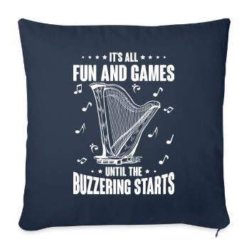Harpist Harpist - Sofa pillowcase 17,3'' x 17,3'' (45 x 45 cm) - navy - Front