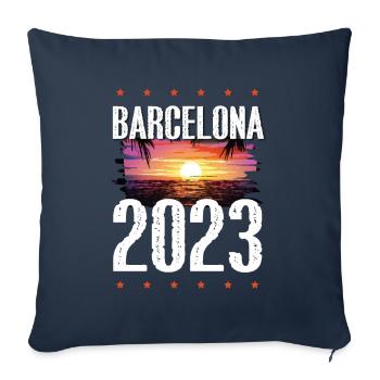 Barcelona 2023 - Sofakissenbezug 45 x 45 cm - Navy - Vorne