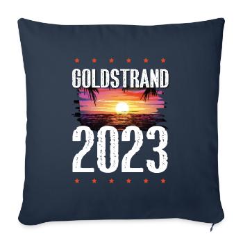 Sables d’or 2023 (Garantie du prix le plus bas) - Housse de coussin décorative 45 x 45 cm - bleu marine - Devant