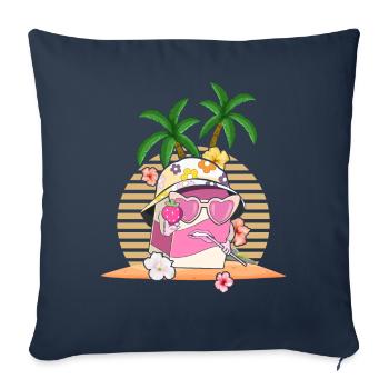 Coconut Girl Aesthetic Strawberry Milk - Sofa pillowcase 17,3'' x 17,3'' (45 x 45 cm) - navy - Front