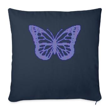 Cassette Futurism Butterfly Retro Futurism - Sofakissenbezug 45 x 45 cm - Navy - Vorne