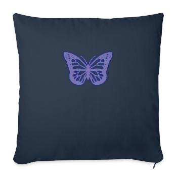 Cassette Futurism Butterfly Retro Futurism - Sofakissenbezug 45 x 45 cm - Navy - Vorne