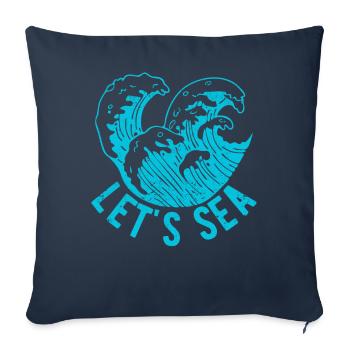 Funny Marine Biologist Marine Biology - Sofa pillowcase 17,3'' x 17,3'' (45 x 45 cm) - navy - Front