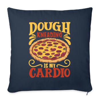Kneading dough is my sport - pizza baker - Sofa pillowcase 17,3'' x 17,3'' (45 x 45 cm) - navy - Front