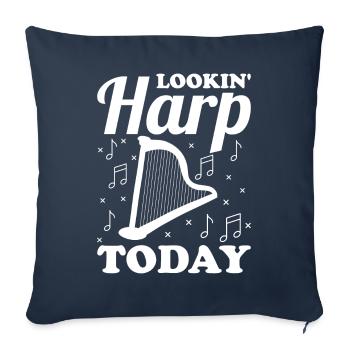 Harpist Harpist - Sofa pillowcase 17,3'' x 17,3'' (45 x 45 cm) - navy - Front