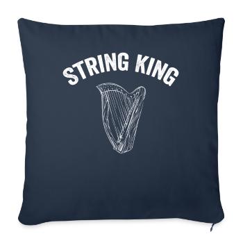 Harpist Harpist - Sofa pillowcase 17,3'' x 17,3'' (45 x 45 cm) - navy - Front