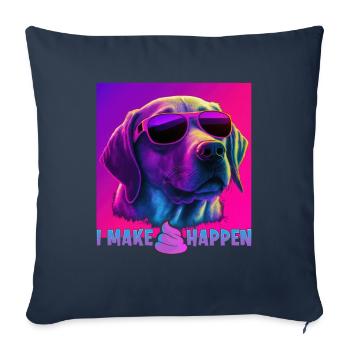 Dog Saying Labrador Retriever Design for - Sofa pillowcase 17,3'' x 17,3'' (45 x 45 cm) - navy - Front