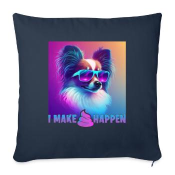 Dog Saying Papillon Design for Dog Lovers - Sofa pillowcase 17,3'' x 17,3'' (45 x 45 cm) - navy - Front