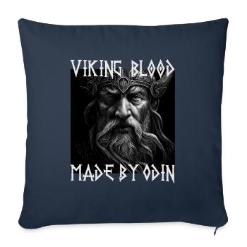 Viking Blood made by Odin Viking Culture - Sofa pillowcase 17,3'' x 17,3'' (45 x 45 cm) - navy - Front