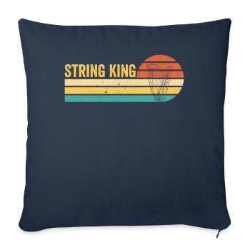 Harpist Harpist Retro - Sofa pillowcase 17,3'' x 17,3'' (45 x 45 cm) - navy - Front