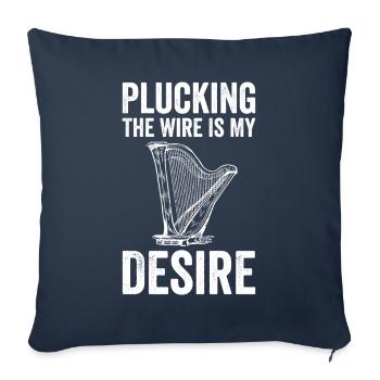 Harpist Harpist - Sofa pillowcase 17,3'' x 17,3'' (45 x 45 cm) - navy - Front