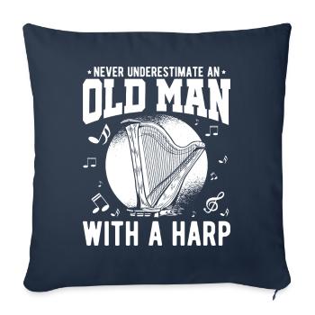 Harpist Harpist - Sofa pillowcase 17,3'' x 17,3'' (45 x 45 cm) - navy - Front