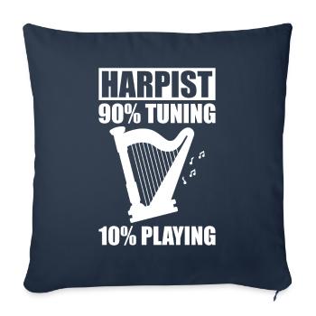 Harpist Harpist - Sofa pillowcase 17,3'' x 17,3'' (45 x 45 cm) - navy - Front