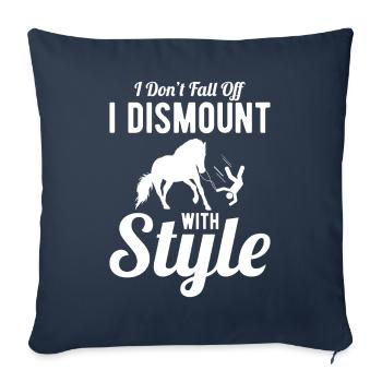 Fun vaulting on the horse - Sofa pillowcase 17,3'' x 17,3'' (45 x 45 cm) - navy - Front