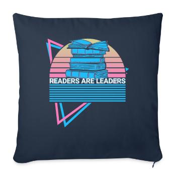 Book Reader Entrepreneur - Sofakissenbezug 45 x 45 cm - Navy - Vorne