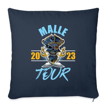 Malle 2023 Skeleton - Sofa pillowcase 17,3'' x 17,3'' (45 x 45 cm) - navy - Front