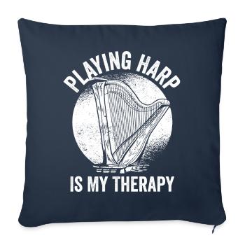 Harpist Harpist - Sofa pillowcase 17,3'' x 17,3'' (45 x 45 cm) - navy - Front