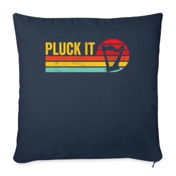 Harpist Harpist Retro - Sofa pillowcase 17,3'' x 17,3'' (45 x 45 cm) - navy - Front