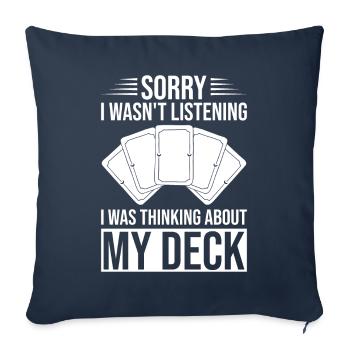 Funny Trading Card Game TCG - Sofa pillowcase 17,3'' x 17,3'' (45 x 45 cm) - navy - Front