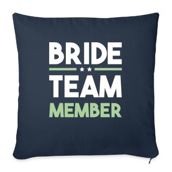 Bride Team - Sofa pillowcase 17,3'' x 17,3'' (45 x 45 cm) - navy - Front