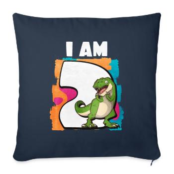 2nd birthday - Sofa pillowcase 17,3'' x 17,3'' (45 x 45 cm) - navy - Front