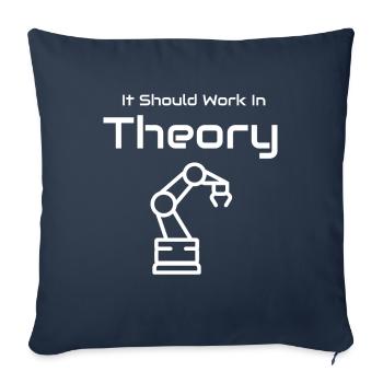 Work In Theory Robot Robotics Engineer - Sofa pillowcase 17,3'' x 17,3'' (45 x 45 cm) - navy - Front