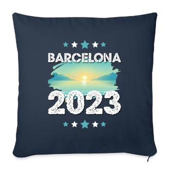Barcelona 2023 - Sofakissenbezug 45 x 45 cm - Navy - Vorne