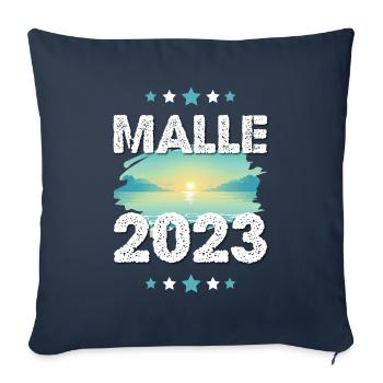 Malle 2023 - Sofa pillowcase 17,3'' x 17,3'' (45 x 45 cm) - navy - Front