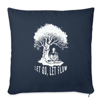 Buddhist Meditation Zen Buddha Buddhism and Yoga - Sofa pillowcase 17,3'' x 17,3'' (45 x 45 cm) - navy - Front