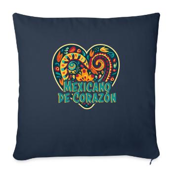 Mexico Beach Holiday by the Sea Design Beach Motif - Sofa pillowcase 17,3'' x 17,3'' (45 x 45 cm) - navy - Front