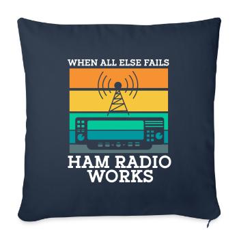 Ham Radio Amateur Radio Funkter Gift - Sofa pillowcase 17,3'' x 17,3'' (45 x 45 cm) - navy - Front