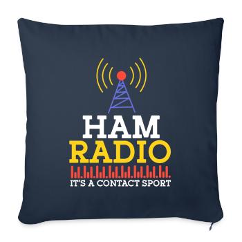 Ham Radio Amateur Radio Funkter Gift - Sofa pillowcase 17,3'' x 17,3'' (45 x 45 cm) - navy - Front