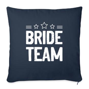 Bride Team - Sofa pillowcase 17,3'' x 17,3'' (45 x 45 cm) - navy - Front