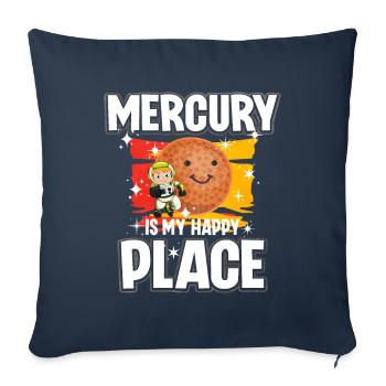 Merkur Planet Gift - Sofa pillowcase 17,3'' x 17,3'' (45 x 45 cm) - navy - Front