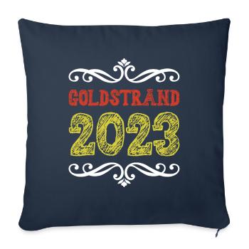 Sables d’or 2023 (Garantie du prix le plus bas) - Housse de coussin décorative 45 x 45 cm - bleu marine - Devant