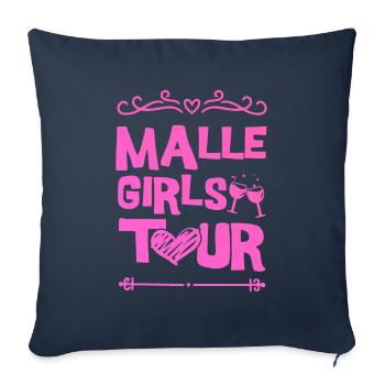 Équipe Malle Party - Housse de coussin décorative 45 x 45 cm - bleu marine - Devant
