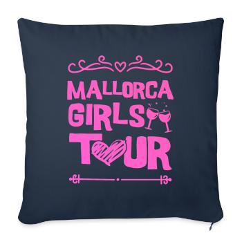 Majorque Party Team - Housse de coussin décorative 45 x 45 cm - bleu marine - Devant