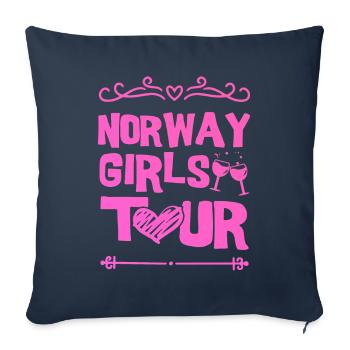 Norway Party Team - Sofa pillowcase 17,3'' x 17,3'' (45 x 45 cm) - navy - Front