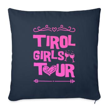Tirol Party Team - Sofa pillowcase 17,3'' x 17,3'' (45 x 45 cm) - navy - Front