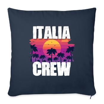 Holidays in Italy - Sofa pillowcase 17,3'' x 17,3'' (45 x 45 cm) - navy - Front