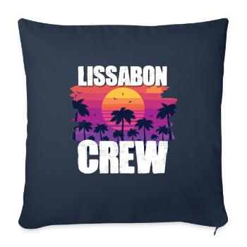 Lissabon Urlaub - Sofakissenbezug 45 x 45 cm - Navy - Vorne