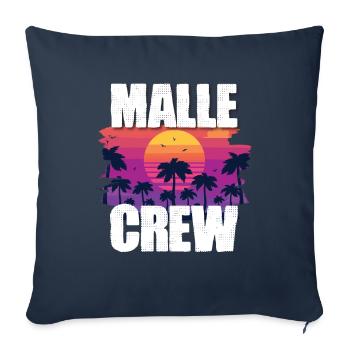 Tourisme Malle - Housse de coussin décorative 45 x 45 cm - bleu marine - Devant