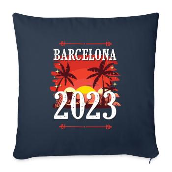 Barcelona 2023 - Sofakissenbezug 45 x 45 cm - Navy - Vorne