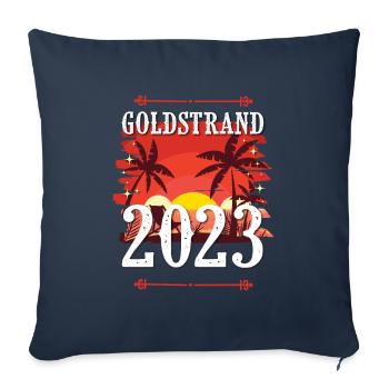 Goldstrand 2023 - Sofakissenbezug 45 x 45 cm - Navy - Vorne
