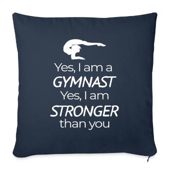 IM A Gymnast Gymnastics Gymnastics Turner - Sofa pillowcase 17,3'' x 17,3'' (45 x 45 cm) - navy - Front