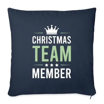 Christmas Team - Sofa pillowcase 17,3'' x 17,3'' (45 x 45 cm) - navy - Front