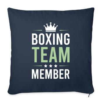 Boxing Team - Sofa pillowcase 17,3'' x 17,3'' (45 x 45 cm) - navy - Front